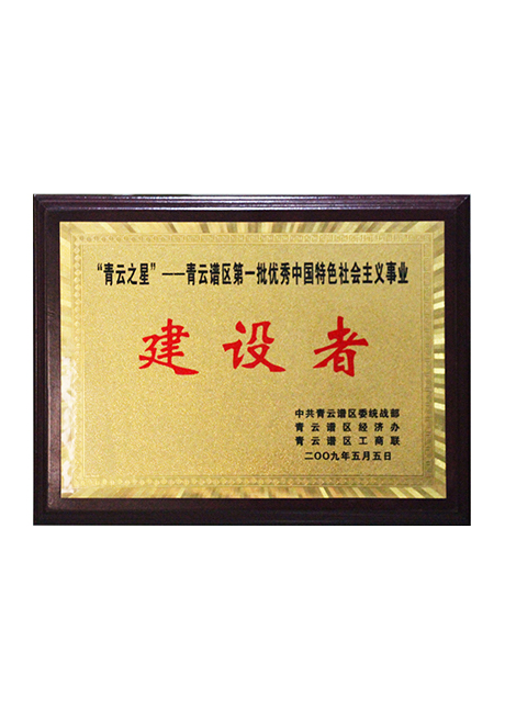 2009年青云譜第一批優(yōu)秀中國(guó)特色社會(huì)主義事業(yè)建設(shè)者